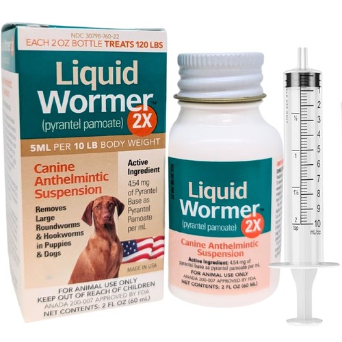 Liquid wormer dogs - liquid, pyrantel