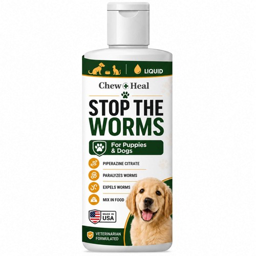 Puppy and dog dewormer - and,