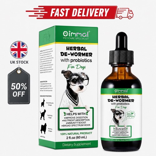 Natural herbal dog dewormer - dog,
